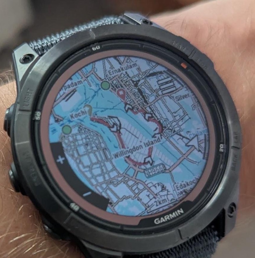 Example of the new map when viewing a premade course.