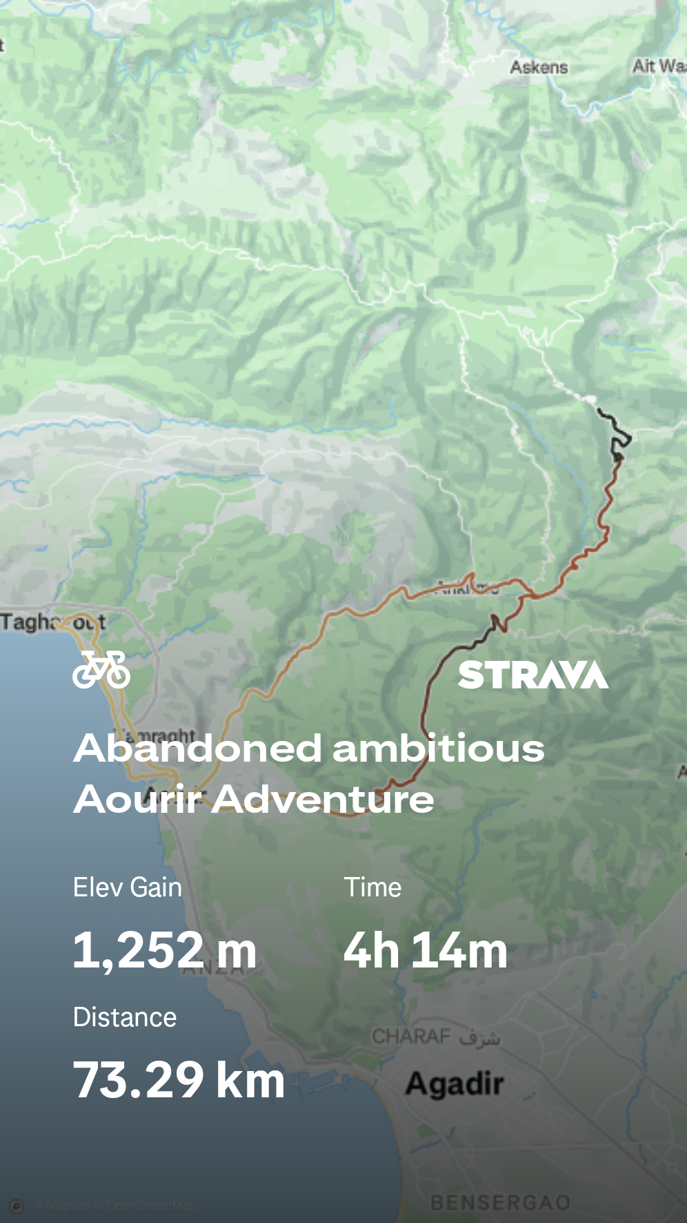 Bike ride in Agadir region.